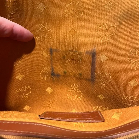 MCM Authentic Alma Visetos Cognac 2 Way Shoulder Bag made in Germany - Picture 10 of 11